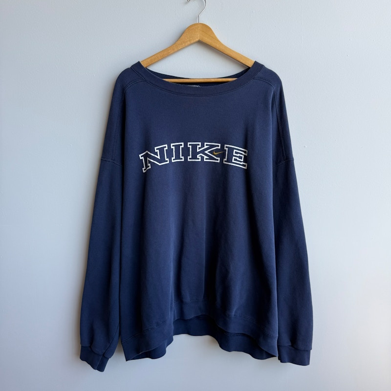 Nike Crewneck Sweatshirt Navy Blue White