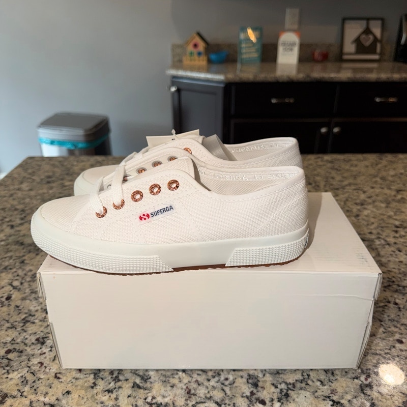 Superga 2750 Cotu Classic White Rose Gold (Women's)