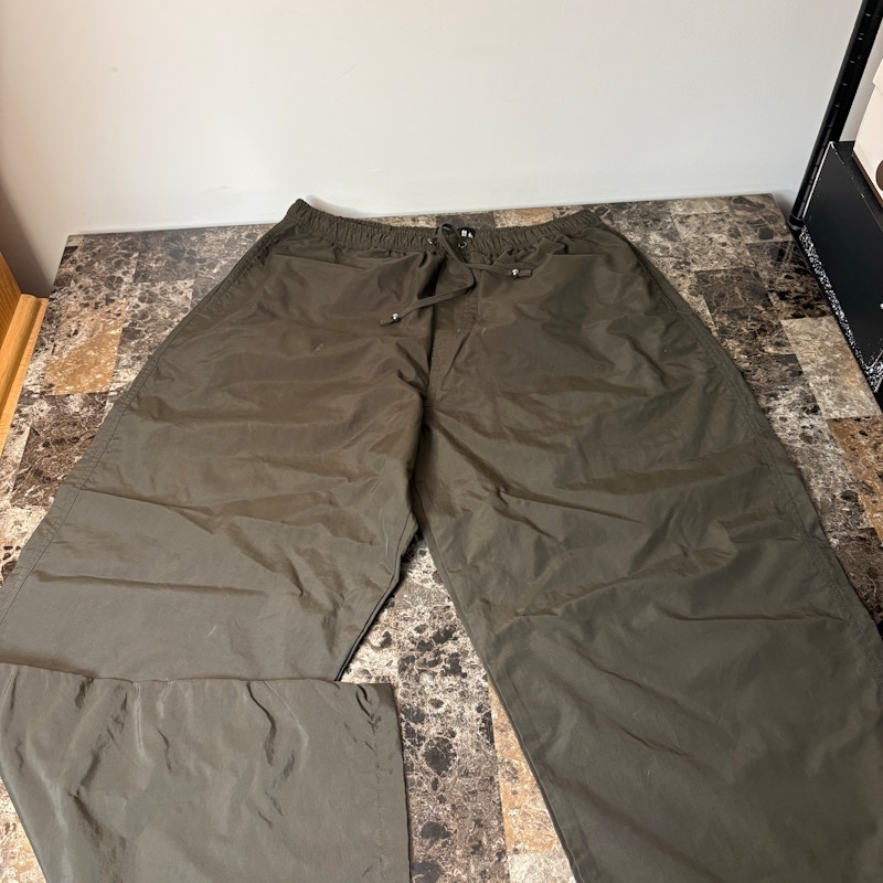 Beach Brains Nylon Pants Olive Green