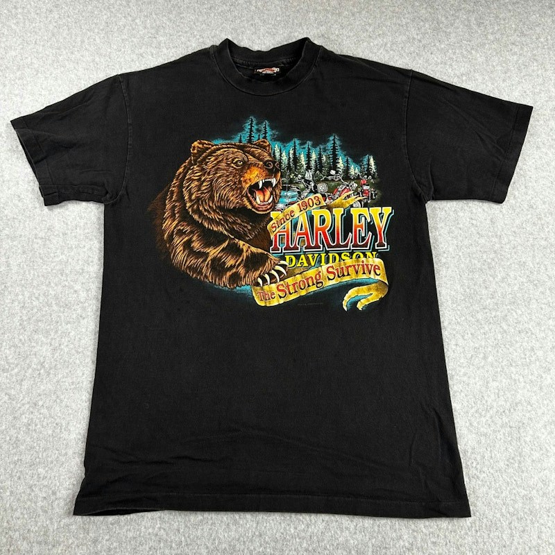 1994 Vintage Harley-Davidson “The Strong Survive” Tee