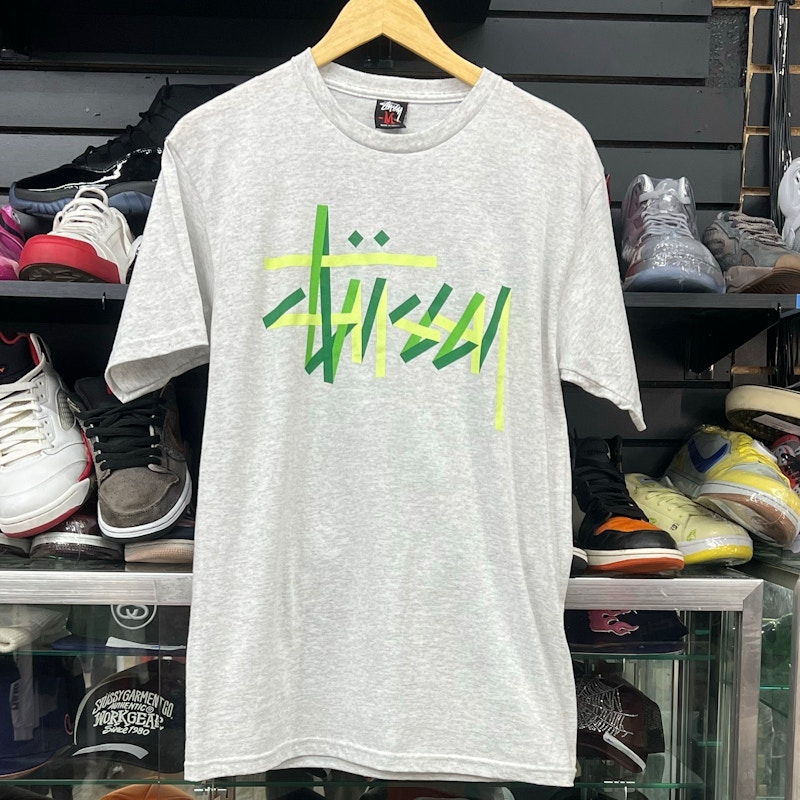 Stüssy Logo Graphic T-Shirt Grey