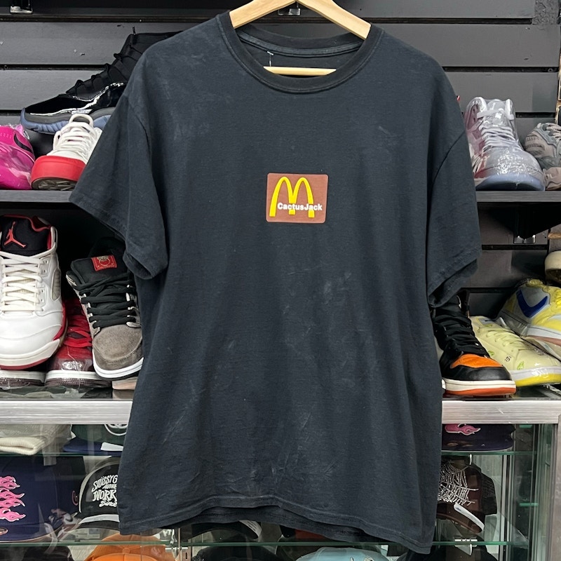 Cactus Jack x McDonald's Graphic Logo T-Shirt Black