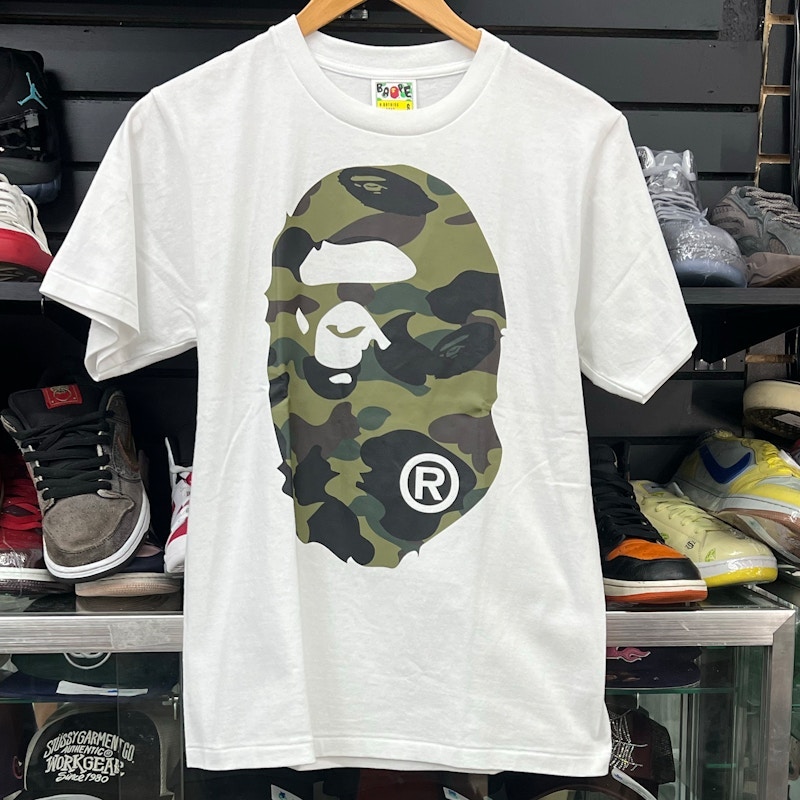 A Bathing Ape Big Ape Head Tee White