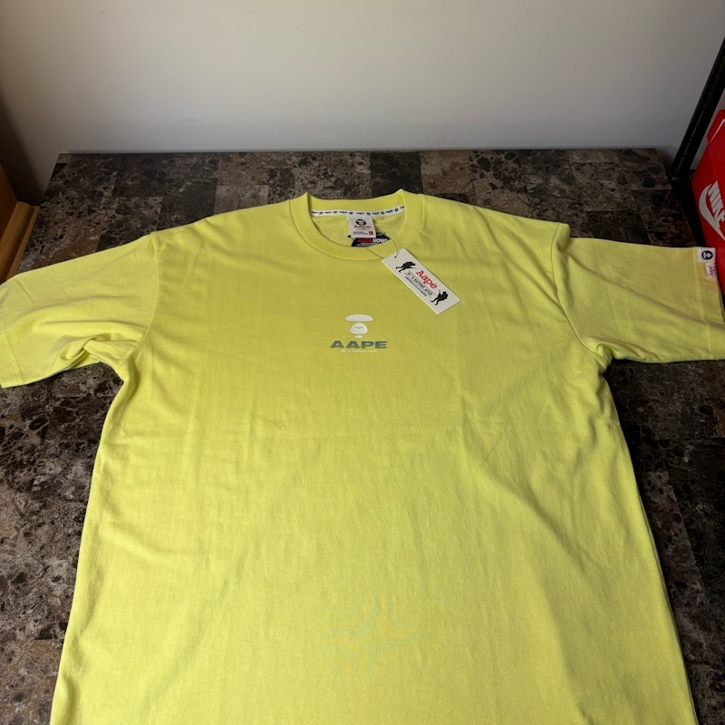 AAPE by A Bathing Ape Graphic T-Shirt Yellow