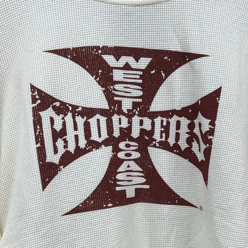 West Coast Choppers Iron Cross Waffle Thermal Long Sleeve Shirt