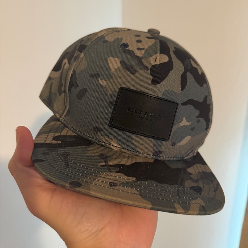 Coach Camo Print Baseball Hat