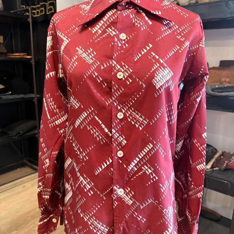 Vintage 1970s Saks Fifth Ave Polyester Shirt