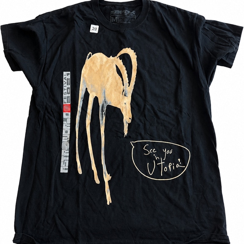 Travis Scott Astroworld Festival 2021 Utopia Mountain T-Shirt Black