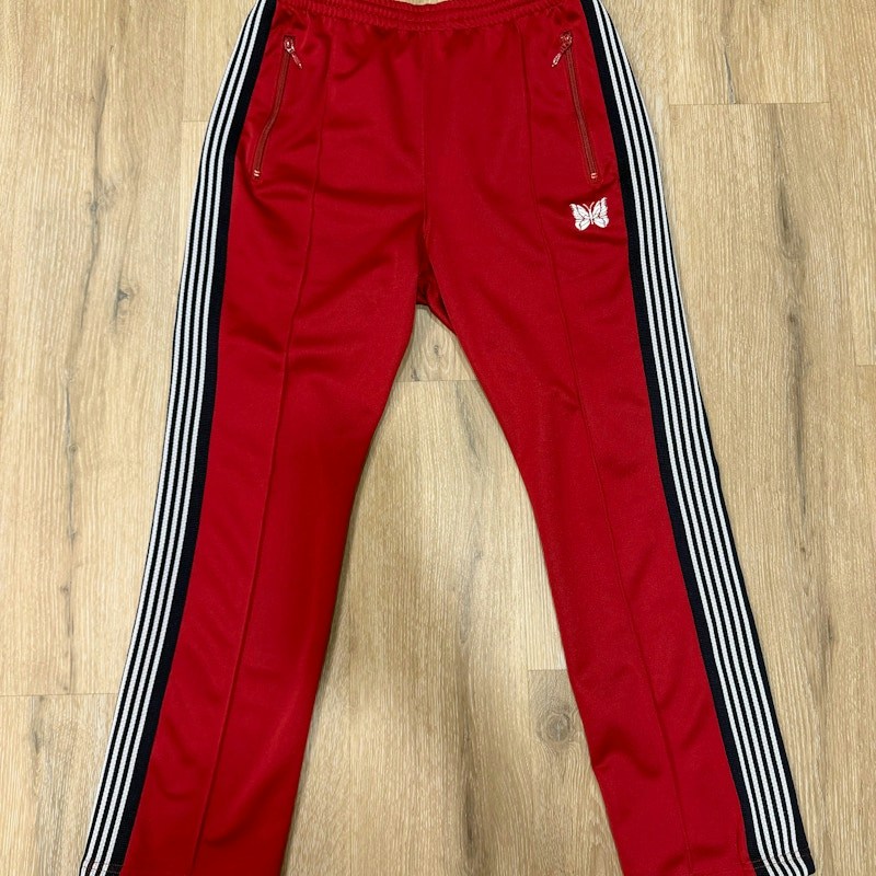 Needles Narrow Track Pant Poly Smooth Red