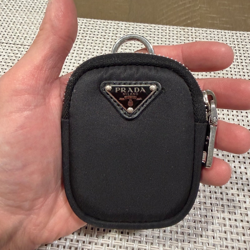 Prada Re-Nylon Pouch Keychain