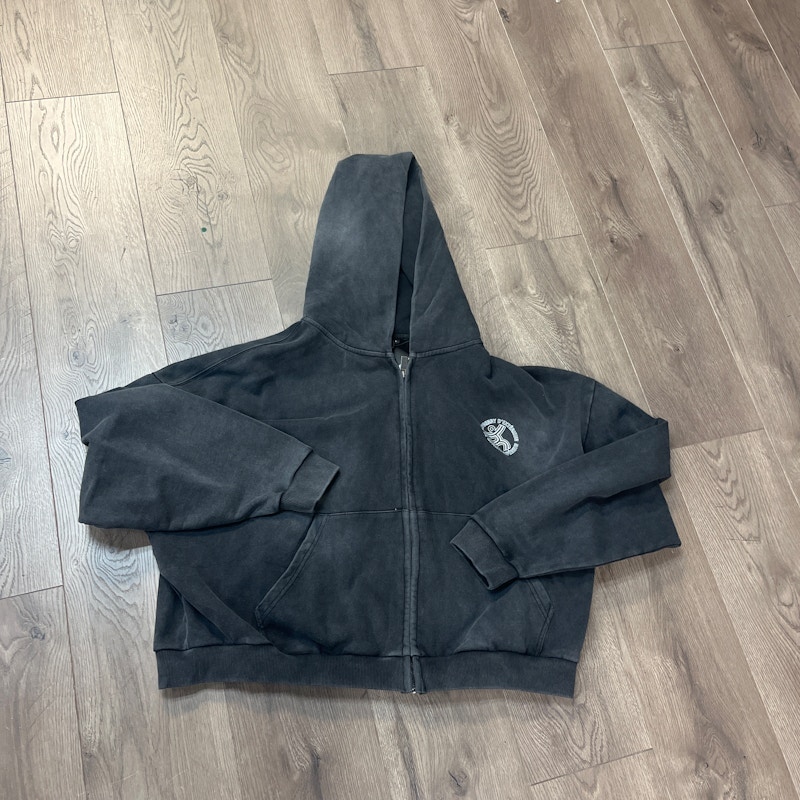 Raspberry Hills Eclair Zip-Up Hoodie Washed Black