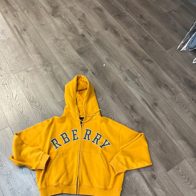 Raspberry Hills Rberry Zip Up Hoodie Mustard