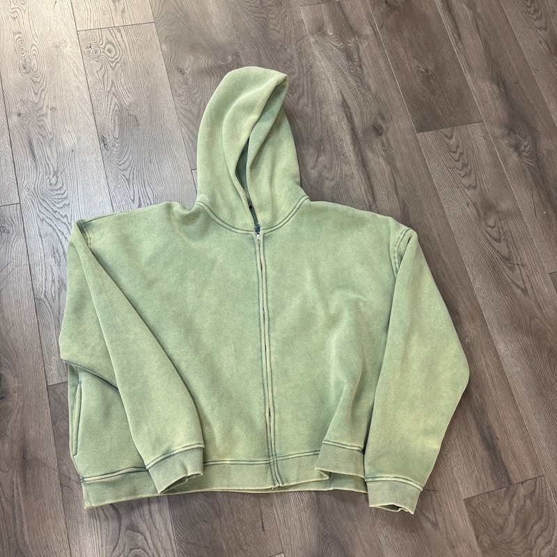 Zip-Up Hoodie Green