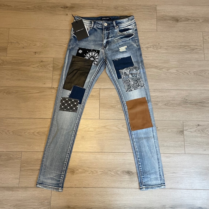 Embellish Scavenger Patchwork Jeans