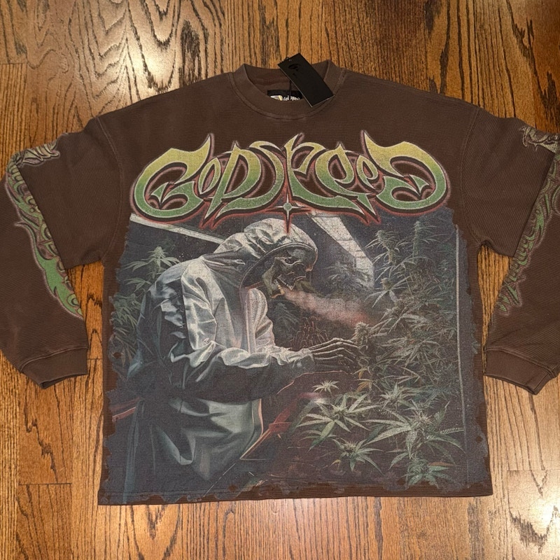 Godspeed Indoor Long Sleeve T-Shirt Brown Wash
