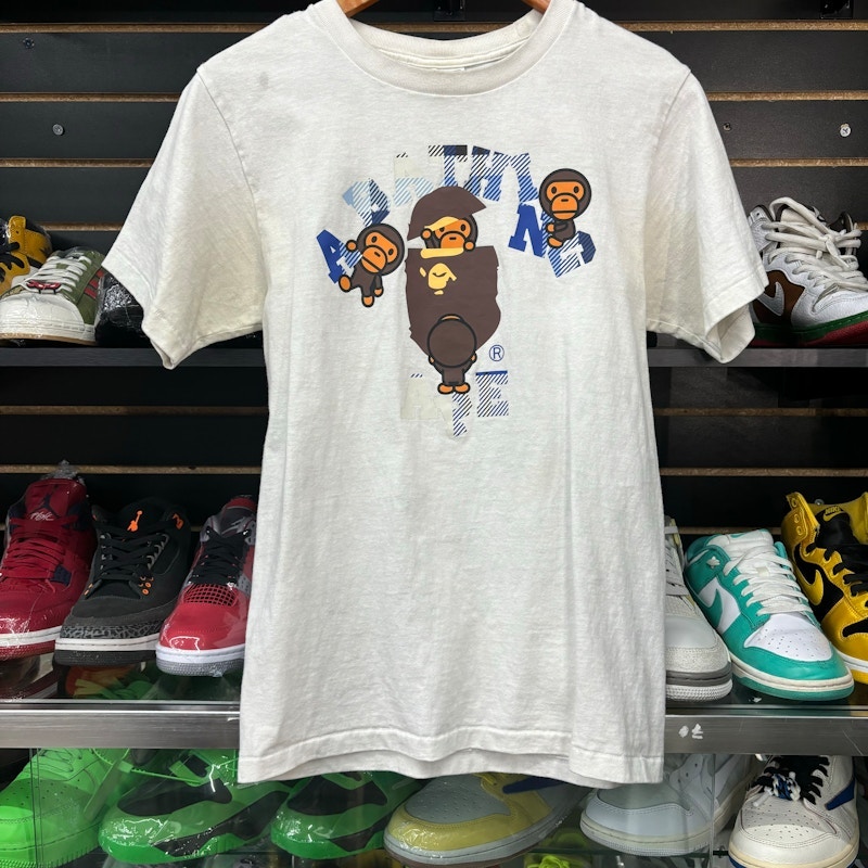 A Bathing Ape Baby Milo Graphic T-Shirt White