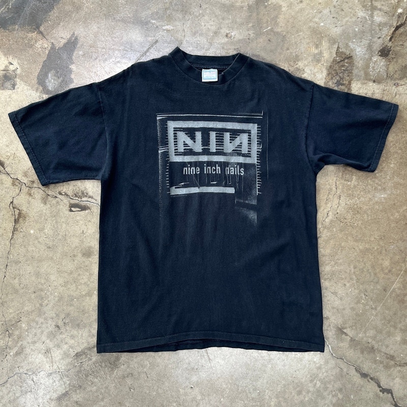 1998 Nine Inch Nails Self Destruct Halo Logo Band T-Shirt Black