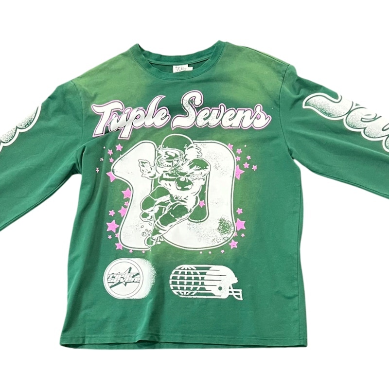 Triple Sevens Peaceful People Eaters Long Sleeve T-Shirt Green
