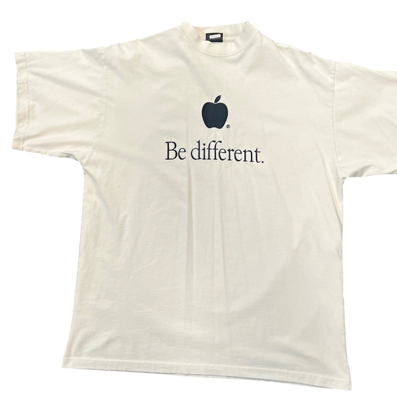 Balenciaga Be Different Apple T-Shirt White