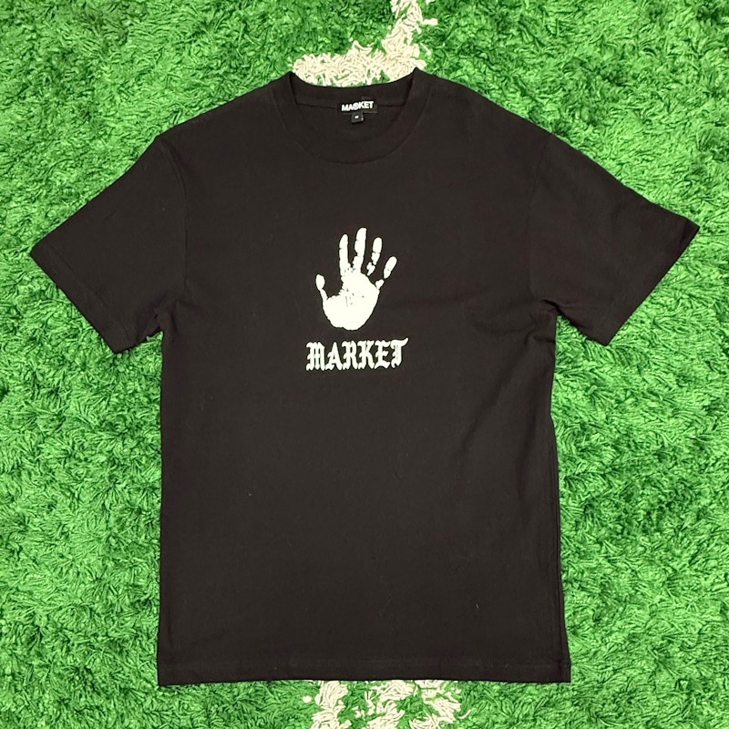 Market Hand Logo T-Shirt Black
