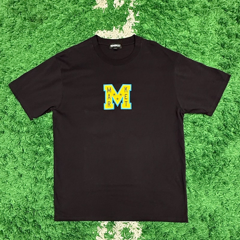 MARKET Varsity M Logo T-Shirt Black