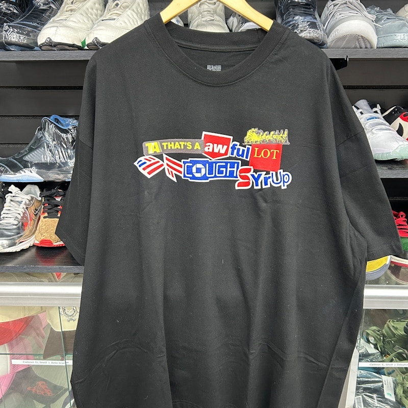 That's A Awful Lot Of Cough Syrup Logo T-Shirt Black
