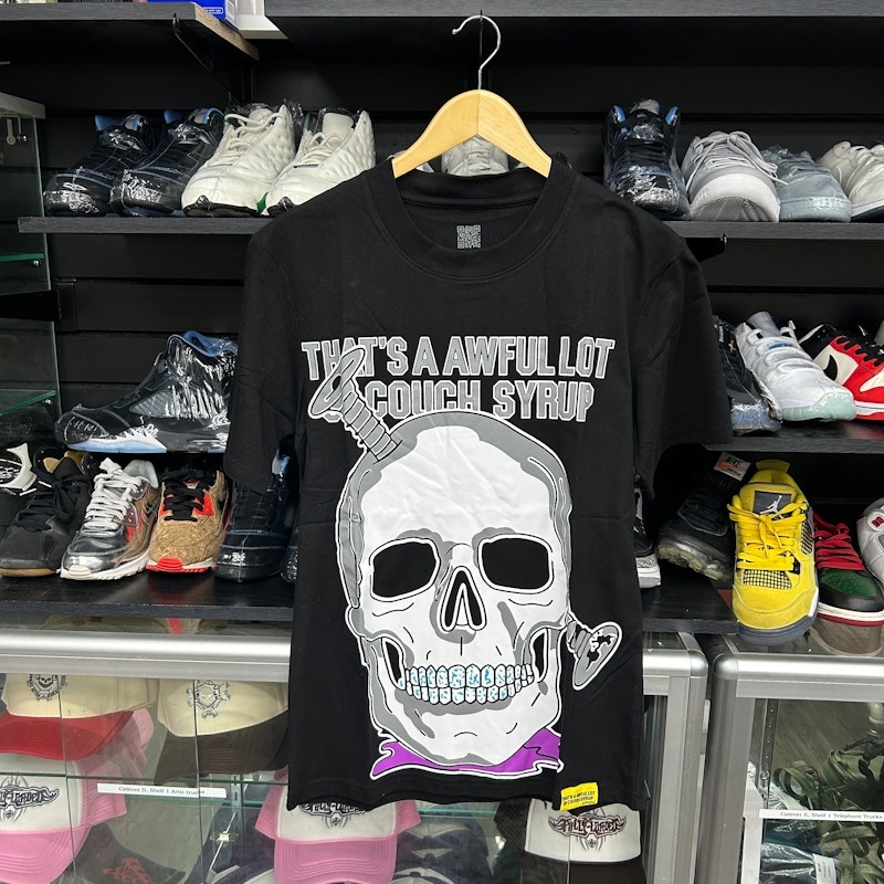 That's A Awful Lot Of Cough Syrup Persona Graphic T-Shirt Black