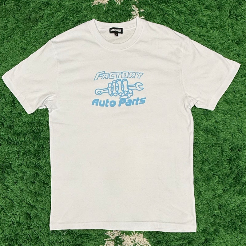Market Factory Auto Parts T-Shirt White