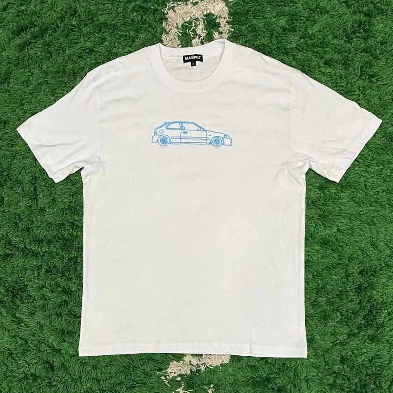 Market Car Graphic T-Shirt White