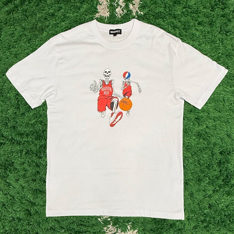 Market x Grateful Dead Basketball Skeleton T-Shirt White