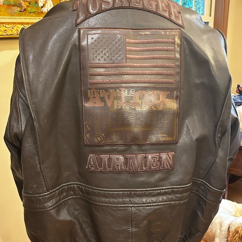 Vintage Avirex Tuskegee Airmen Leather Flight Jacket