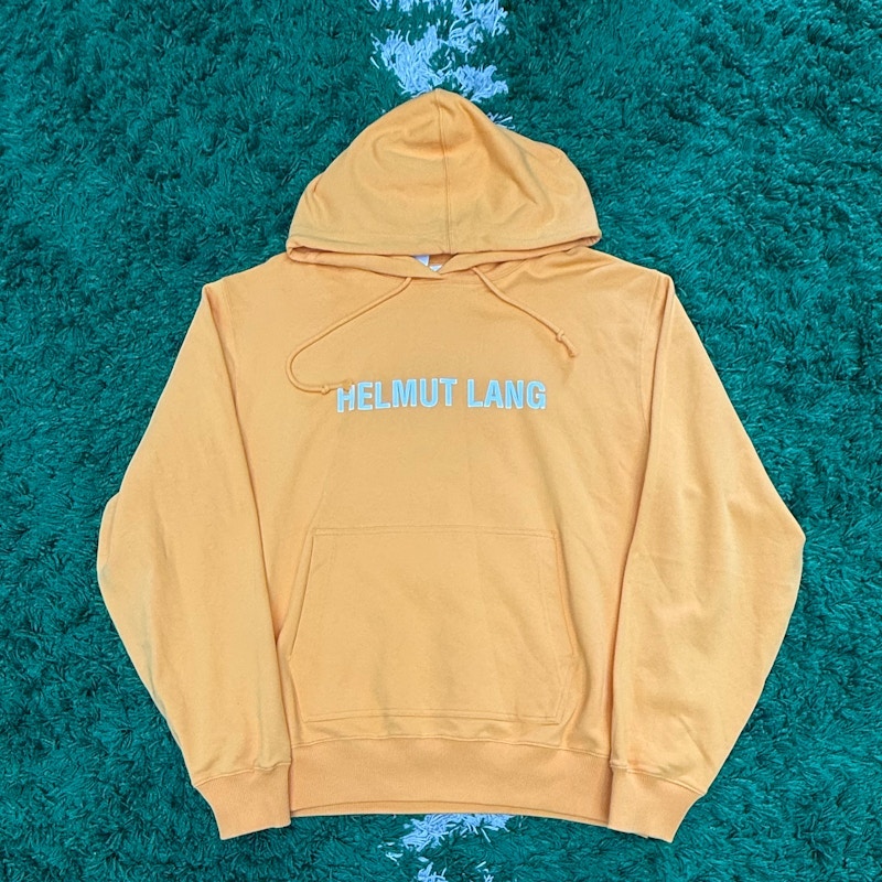 Helmut Lang Logo Hoodie Yellow