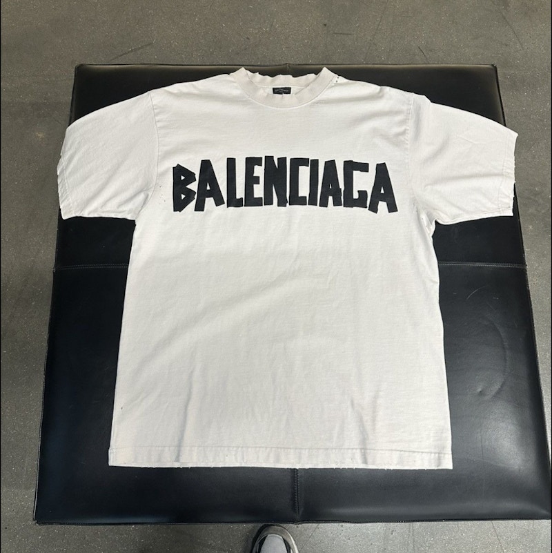 Balenciaga Tape T-Shirt White