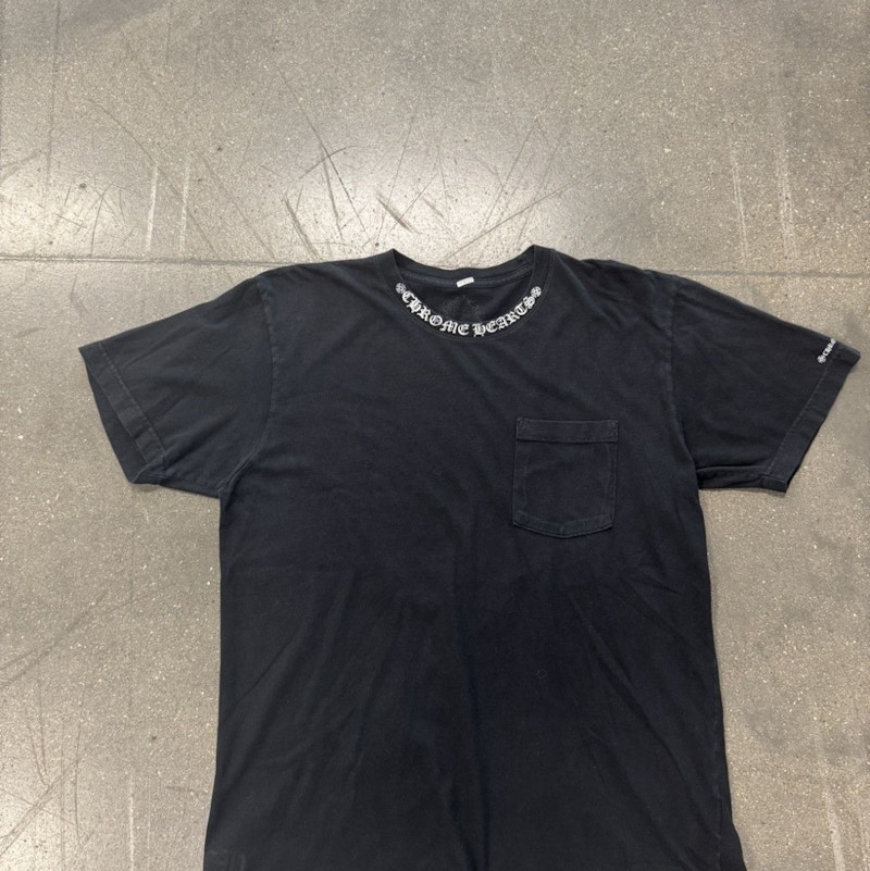 Chrome Hearts Neck Logo T-Shirt Black