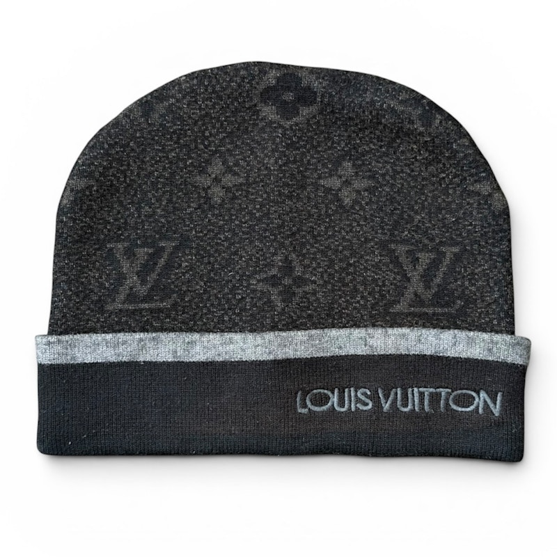 Louis Vuitton My Monogram Eclipse Gray Beanie