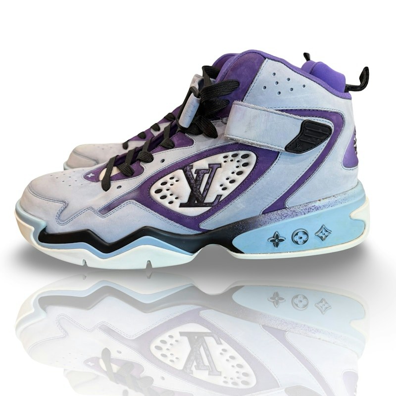 Louis Vuitton Trainer 2 High Top Basketball Purple Blue
