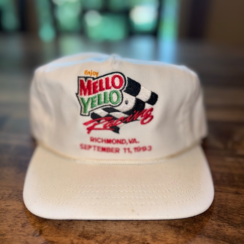 Pembroke Mello Yello Racing Nascar Snapback Hat White