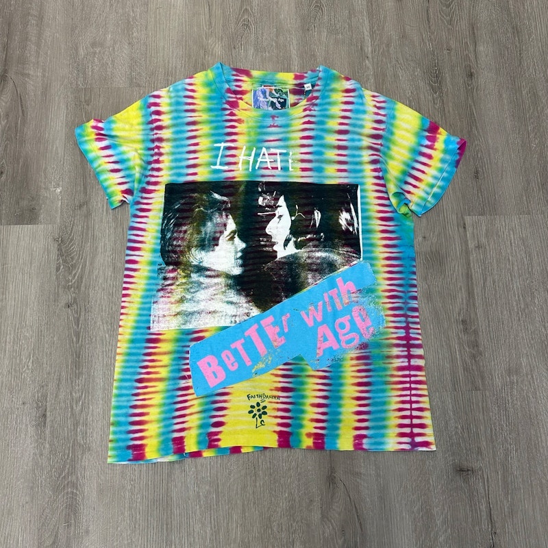 Better With Age Real Art Is Bootleg Tie Dye T-Shirt Multi