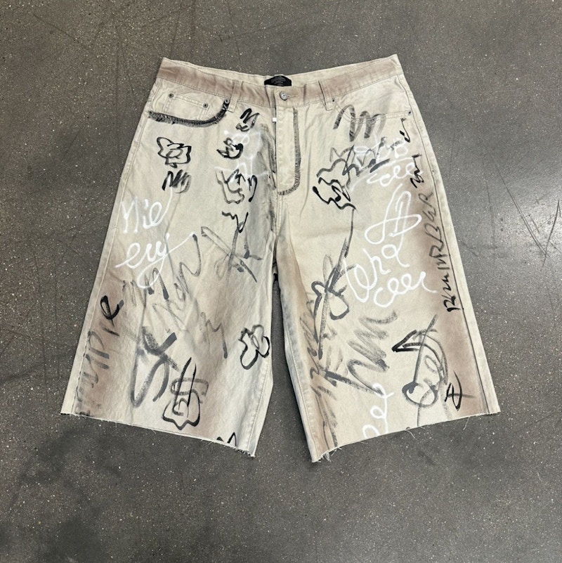 Happy Memories Don't Die Graffiti Shorts