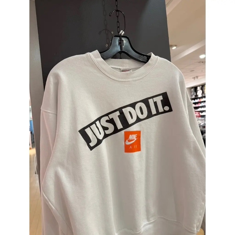 Nike Just Do It Crewneck Sweatshirt White