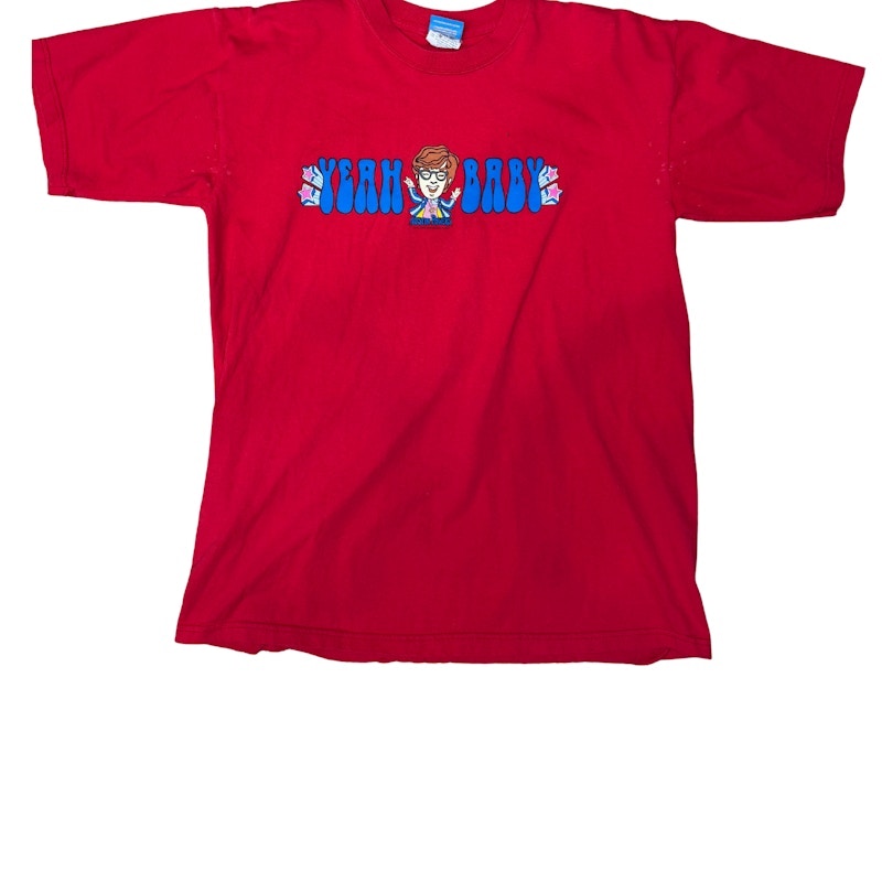 Austin Powers Yeah Baby T-Shirt Red 2002