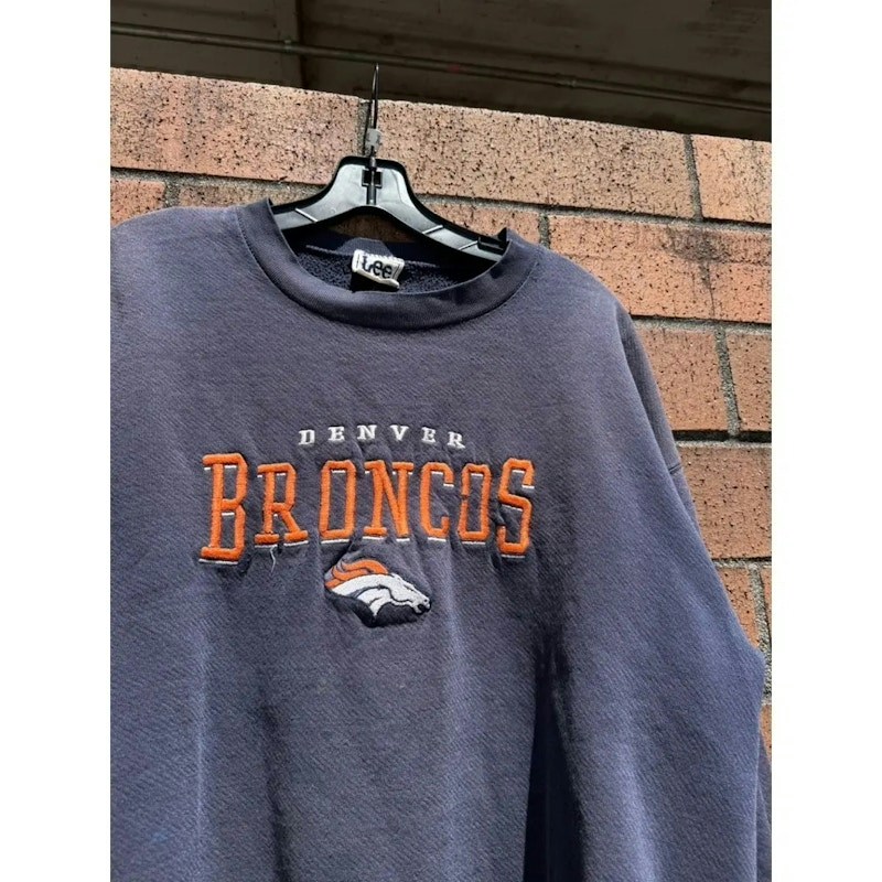 Lee Sport Denver Broncos Crewneck Sweatshirt Navy