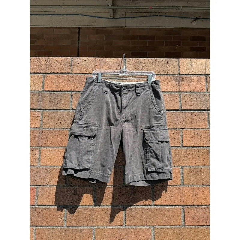 2012 Old Navy Dark Grey Y2K Vintage Workwear Cargo Shorts