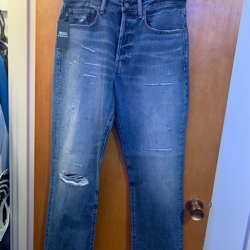 Polo Ralph Lauren Relaxed Straight Denim Jeans Blue