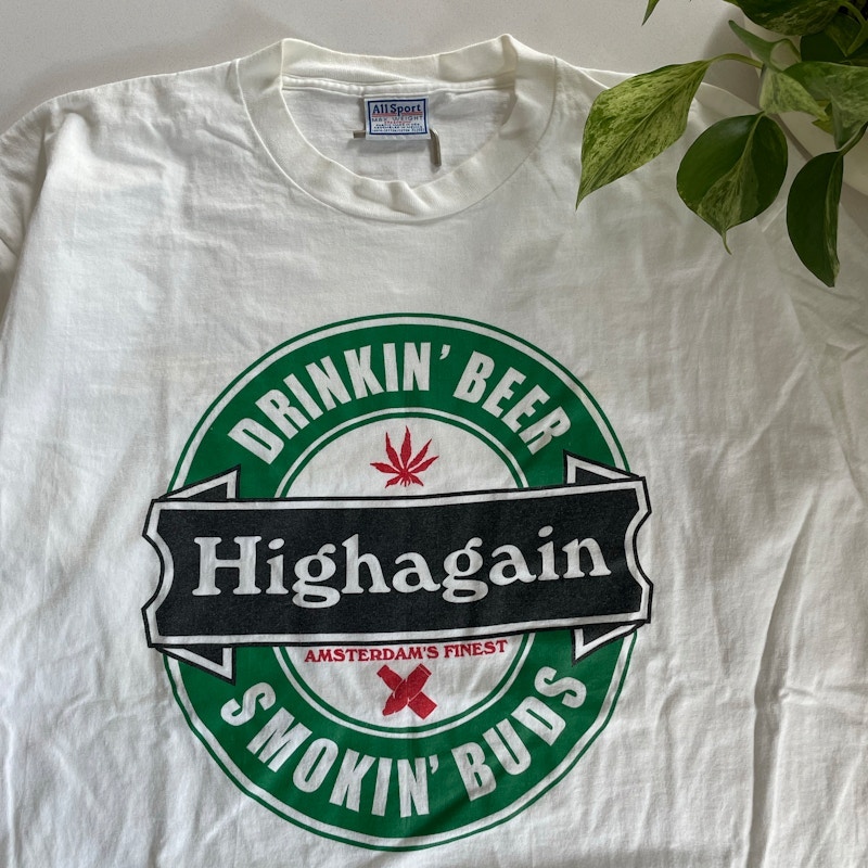 Highagain Drinkin' Beer Smokin' Buds T-Shirt White