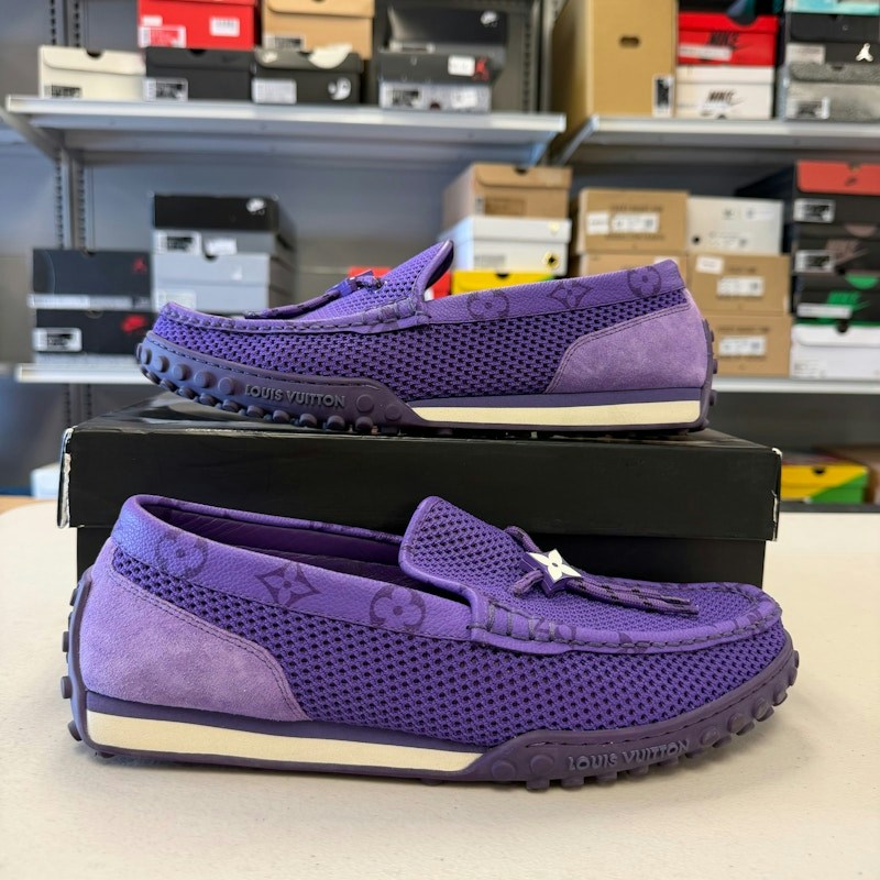 Louis Vuitton Racer Monte Carlo Moccasin Shoes Purple