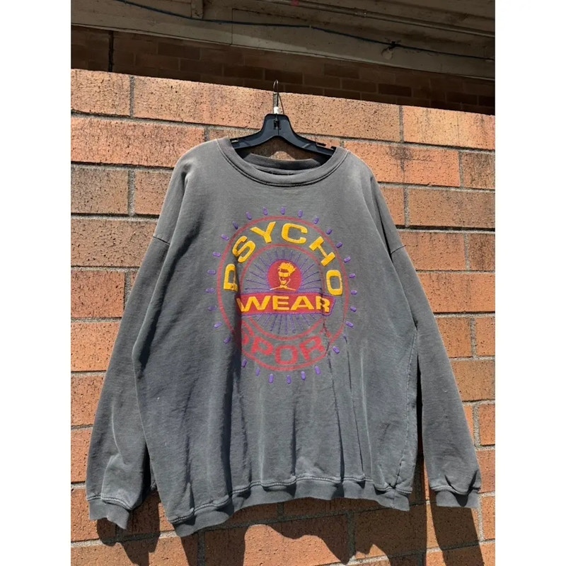90s Psycho Wear Sport Vintage Faded Crewneck Sweatshirt