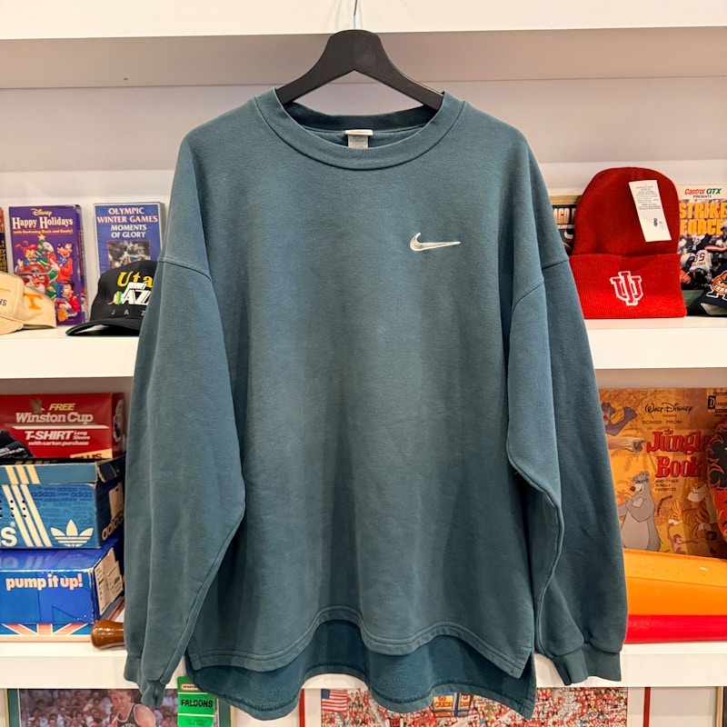 Vintage Nike Air Swoosh Green Crewneck Sweatshirt