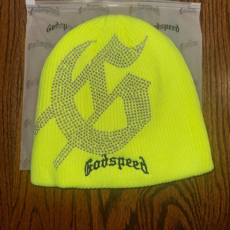 Godspeed OG Logo Studded Beanie (Volt)