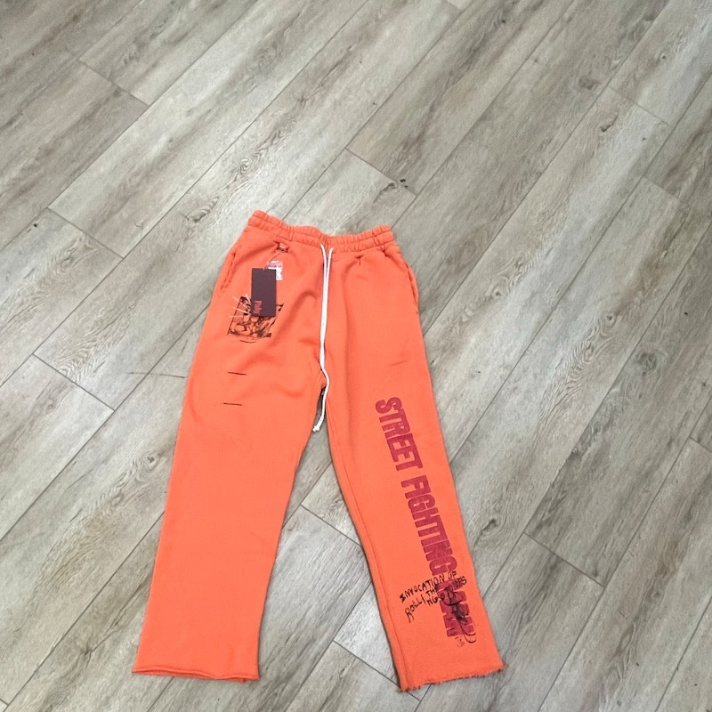 Paly Hollywood Street Fighting Man Sweatpants Orange
